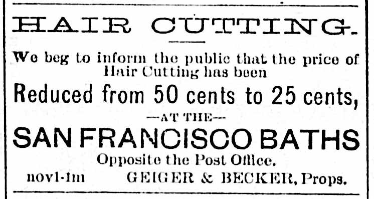 San Francisco Baths advertisement
